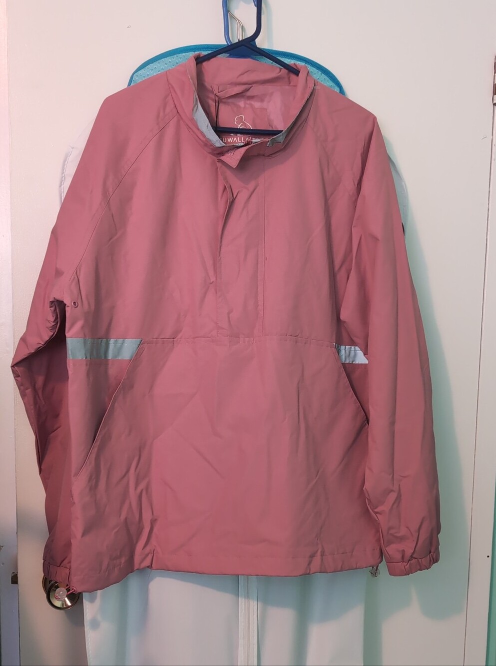 🍁Kuwalla Tee Dusty Pink Pullover Rain Poncho/Windbreaker